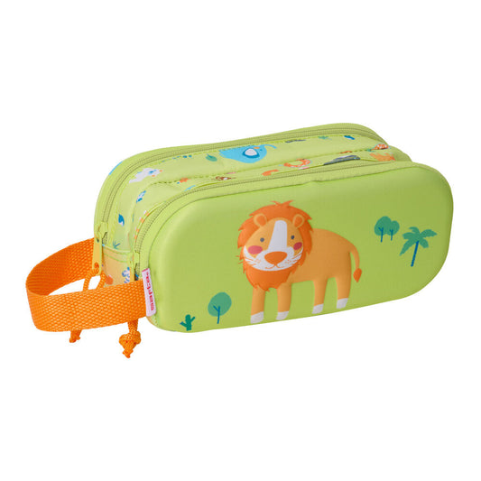 Lion 3D double pencil case