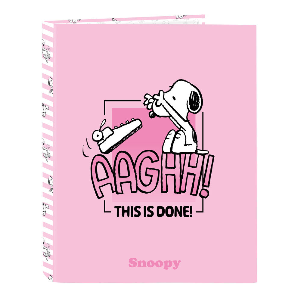 Snoopy A4 cardboard 4 rings binder Nerdscape