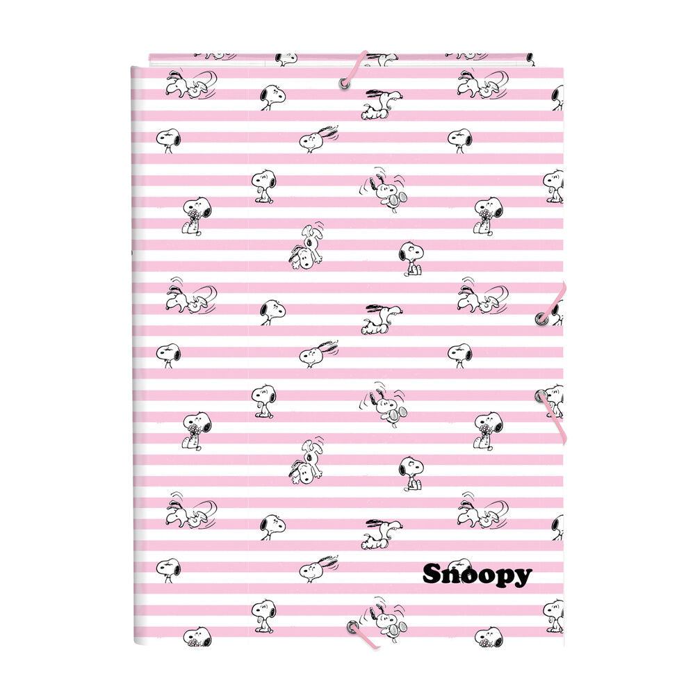 Snoopy A4 cardboard binder with flaps Nerdscape