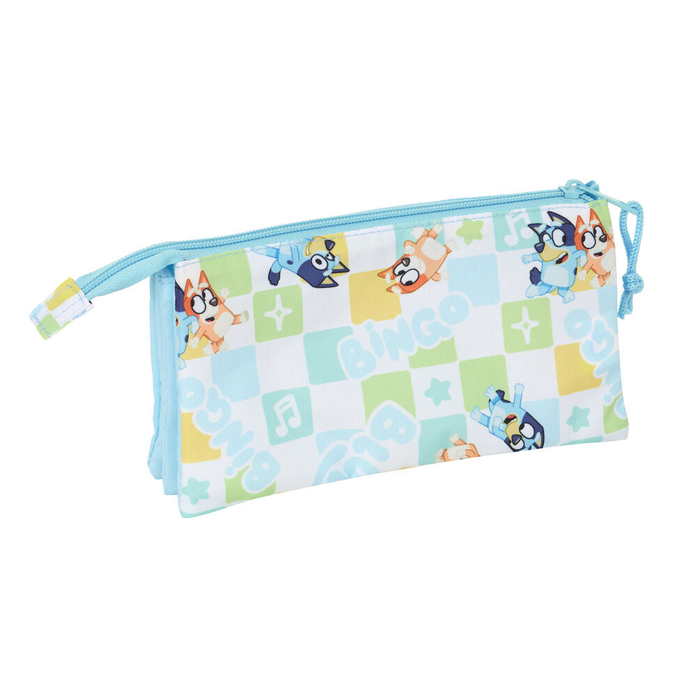 Bluey Ready triple pencil case