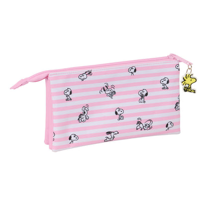 Snoopy triple pencil case