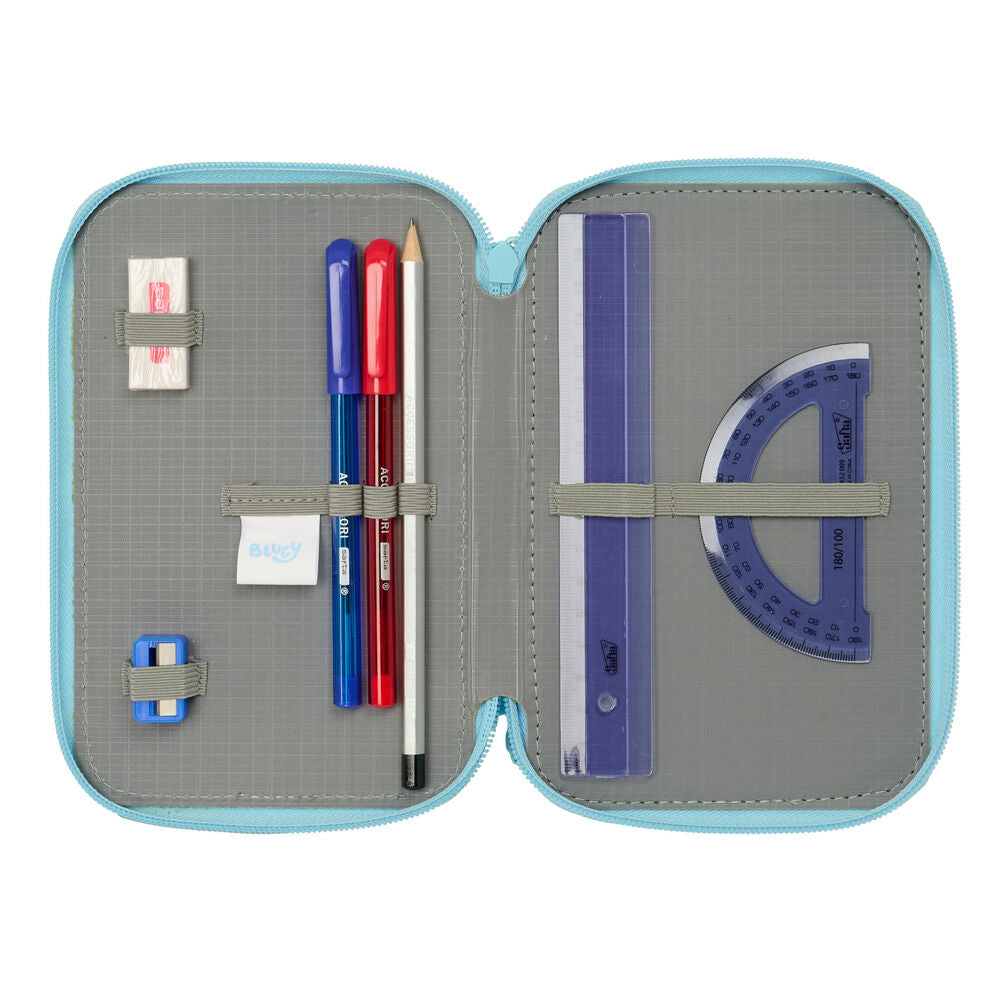Bluey Ready triple pencil case 37pcs