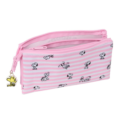 Snoopy triple pencil case