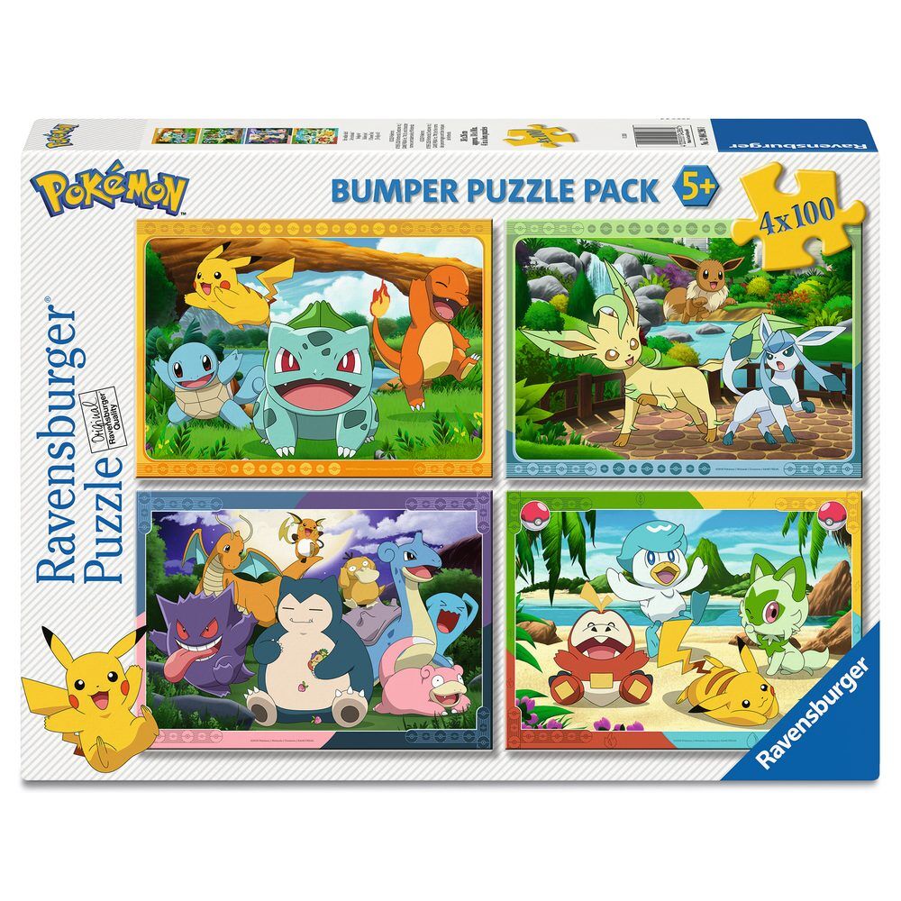 Pokemon puzzle 4x100pcs Nerdscape