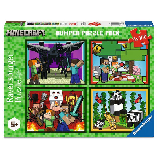 Minecraft puzzle 4x100pcs Nerdscape