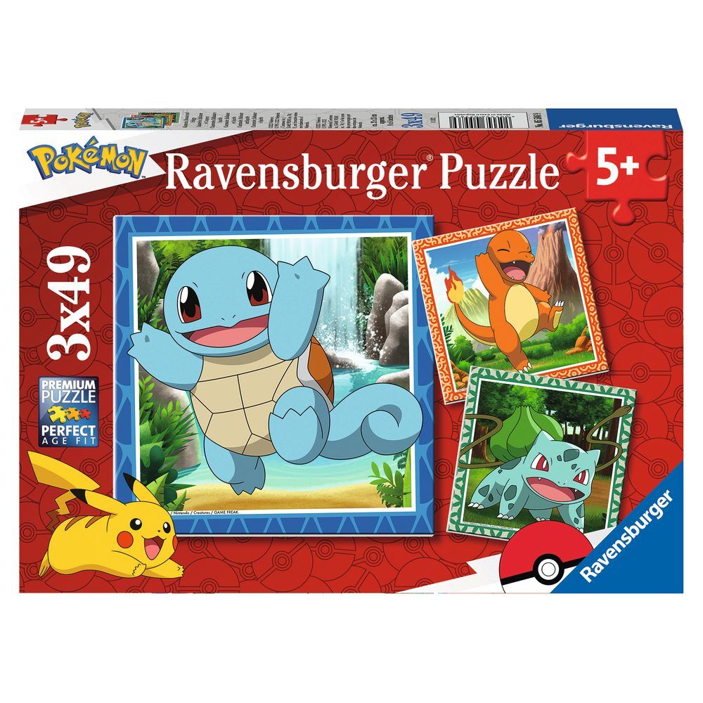Pokemon puzzle 3x49pcs