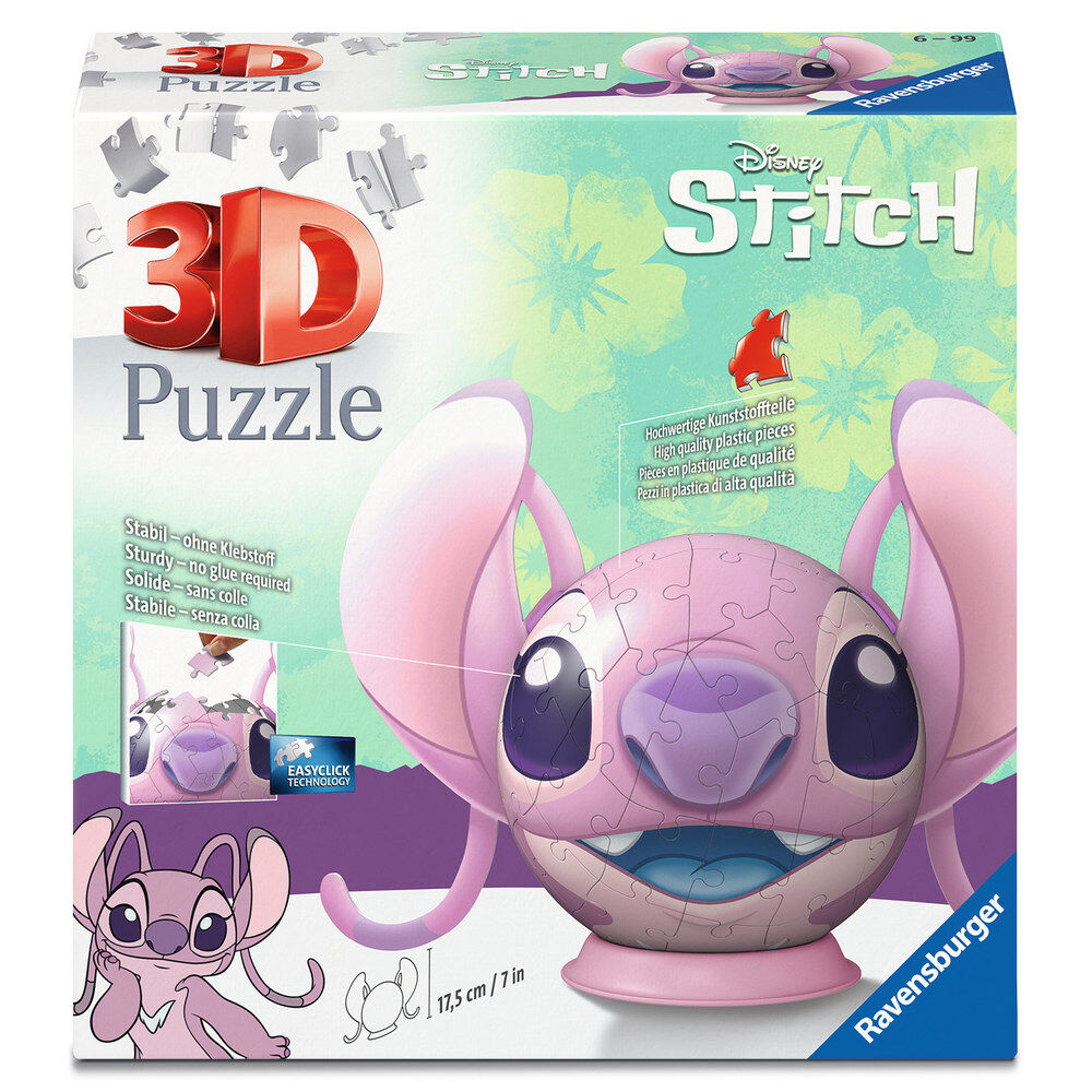Disney Stitch Angel puzzle Ball 3D 72pcs