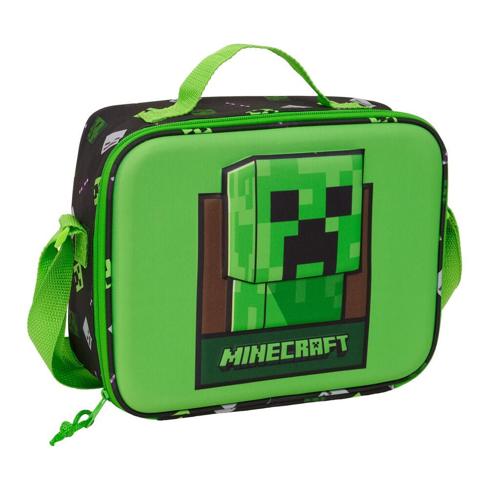 Minecraft 3D thermal lunch bag Nerdscape