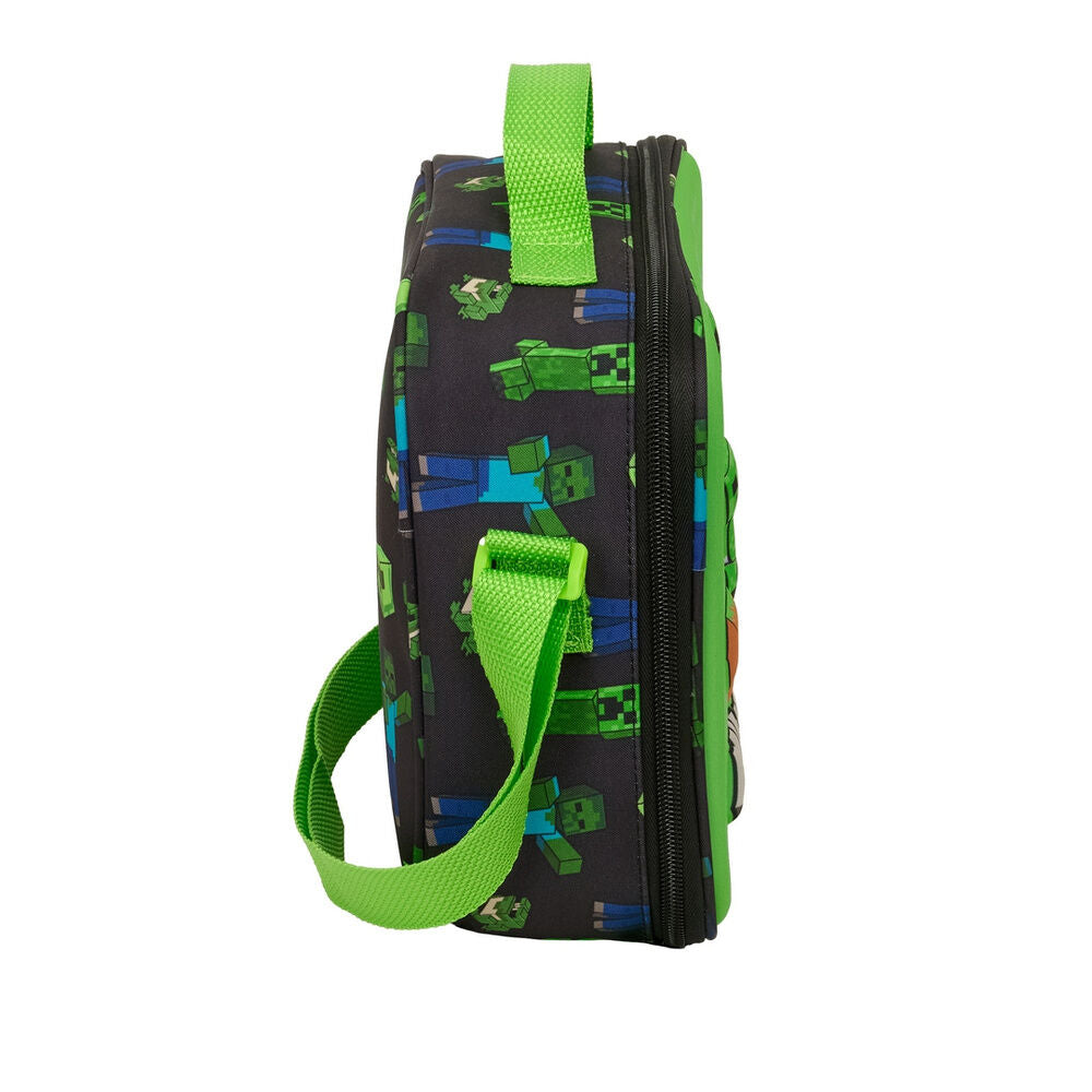 Minecraft 3D thermal lunch bag Nerdscape