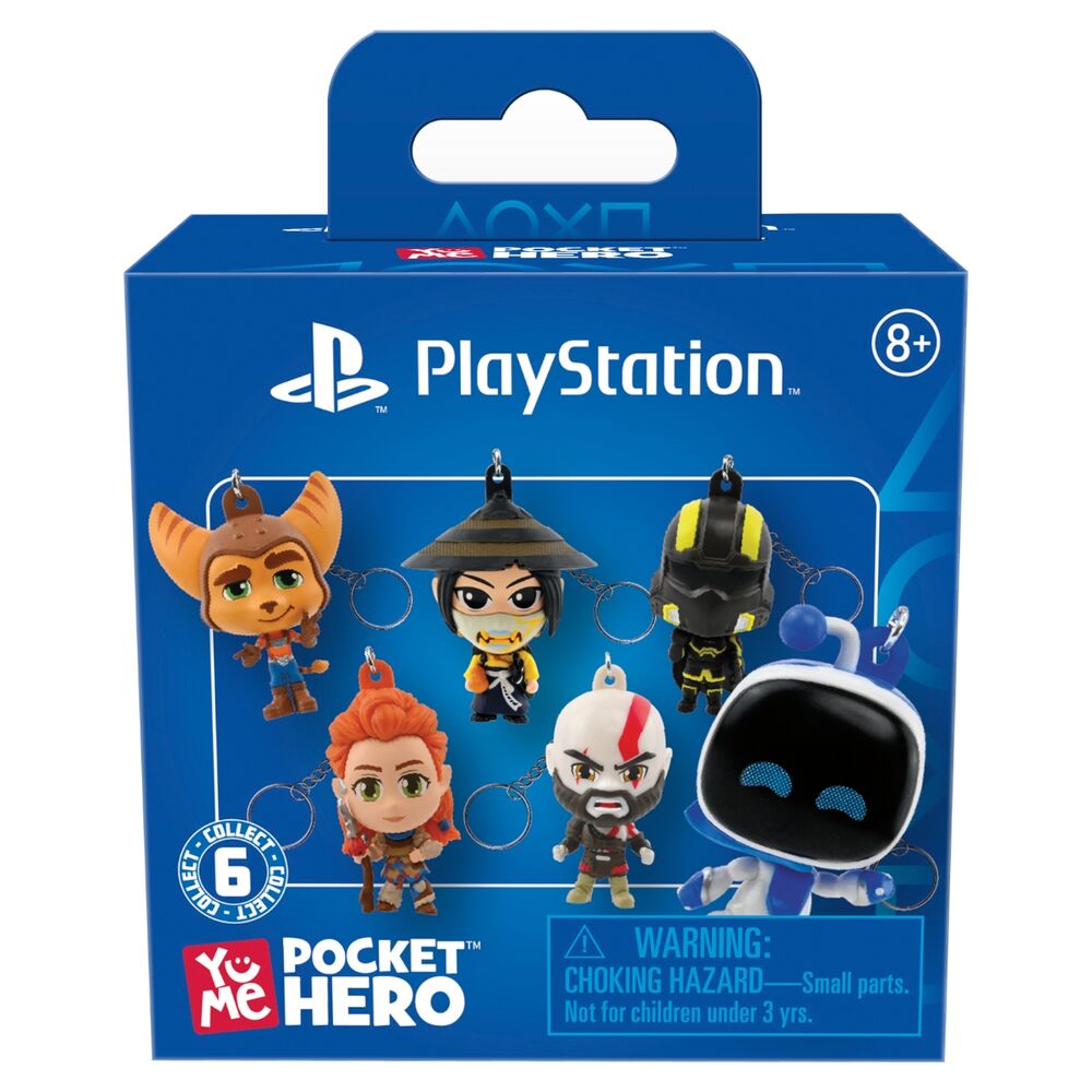 PlayStation Pocket Hero assorted surprise keychain figure 5,5cm