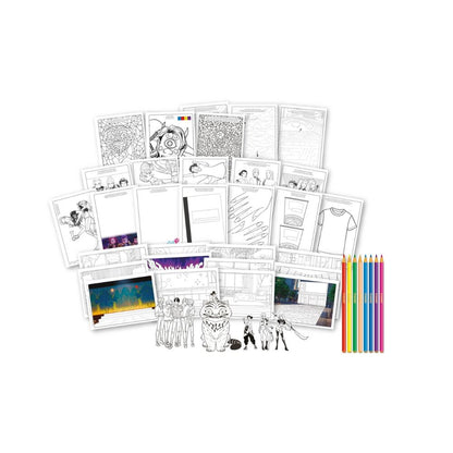 Kpop Demon Hunter design your own fashion album + 8 pencils + template set