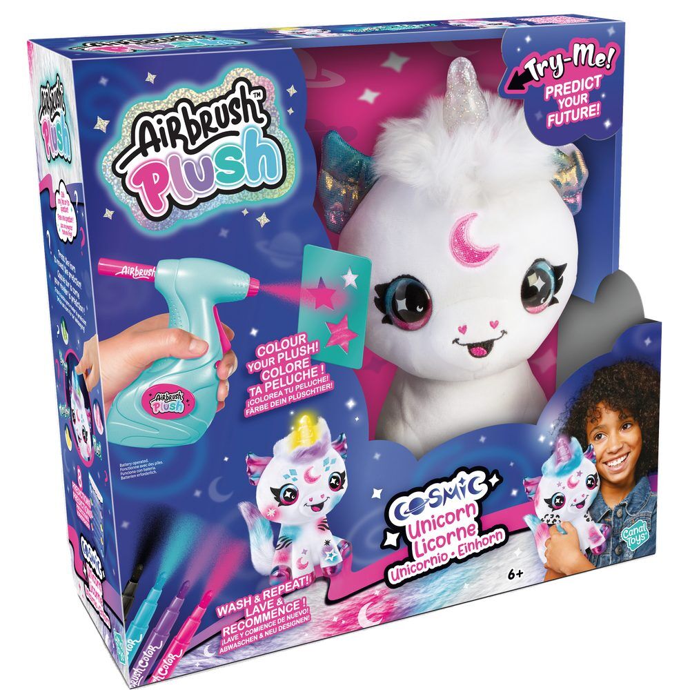Airbrush Plush - plush toy unicorn airbrush light sounds