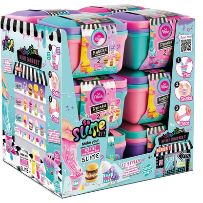 Slime Diy assorted Mini market slime case