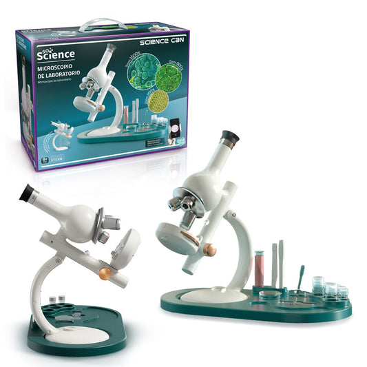 Science professional laboratory microscope with mobile stand