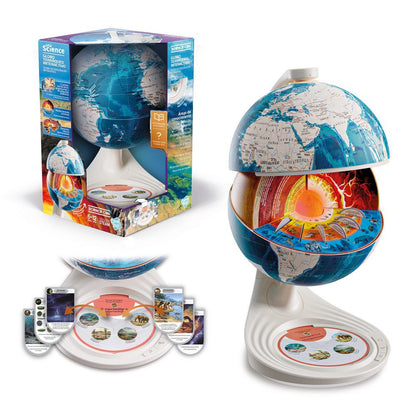 Science interactive earth layered globe