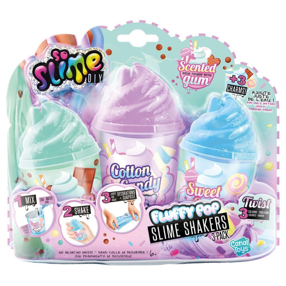 Slime Diy set of 3 esponjoso boots