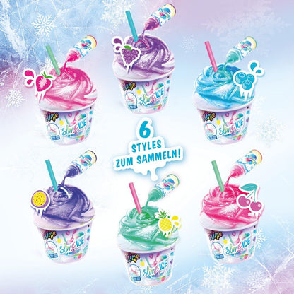 Slime ice assorted aromatic ice-cream tub
