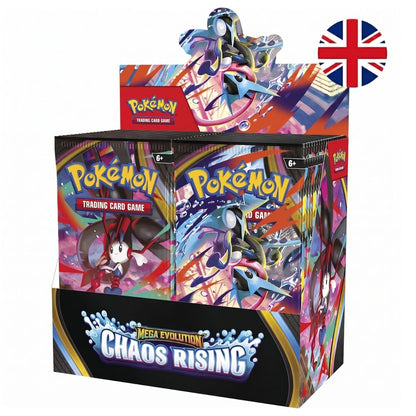 English Pokemon Megaevolution Chaos Rising assorted about card game