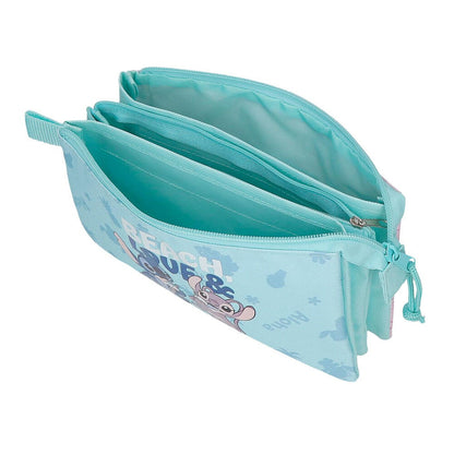 Disney Stitch Beach & Love triple pencil case
