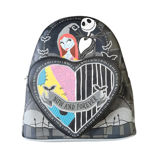 Loungefly The Nightmare Before Christmas Jack & Sally Split Heart backpack 26cm