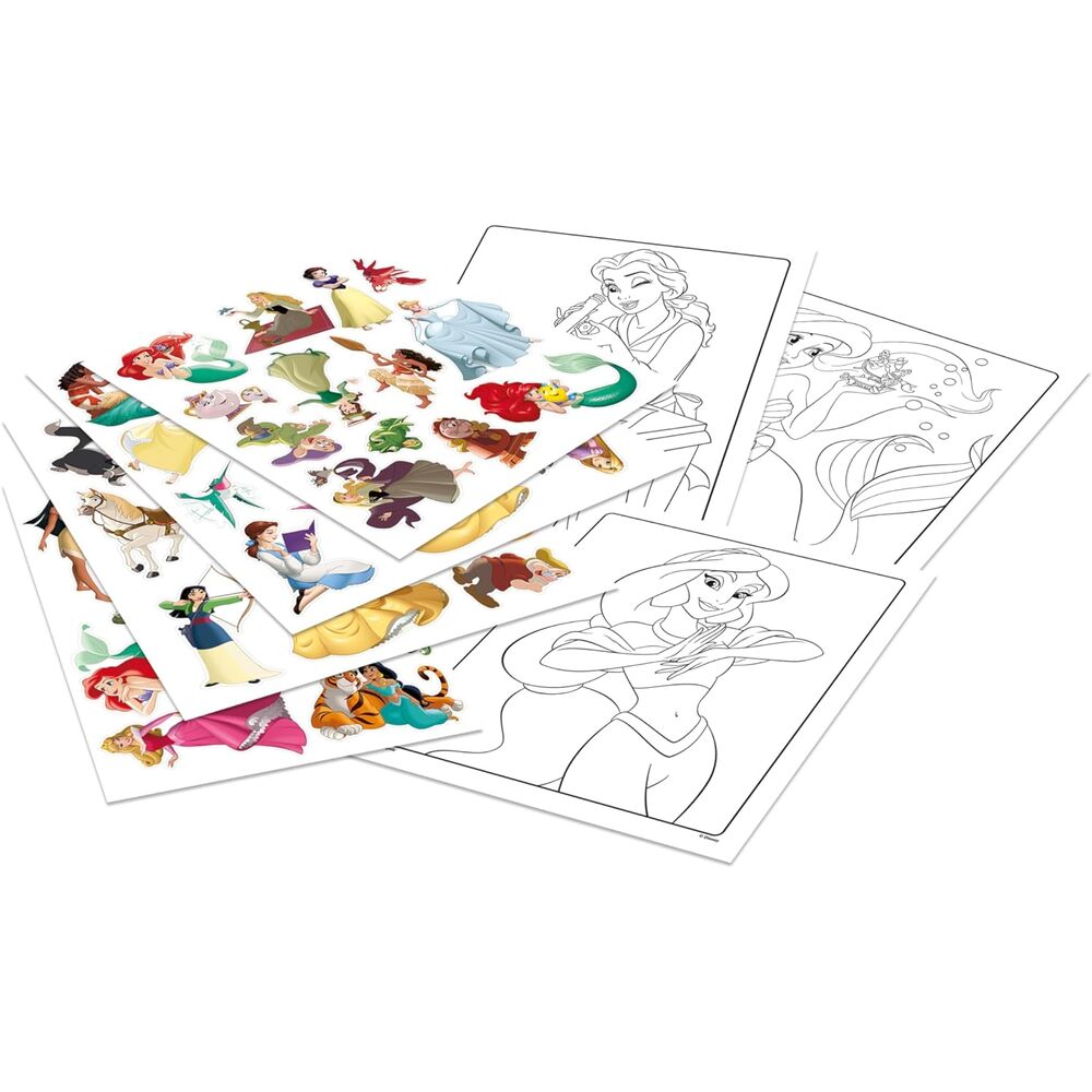 Crayola Disney Princess Colouring Book + Stickers Set
