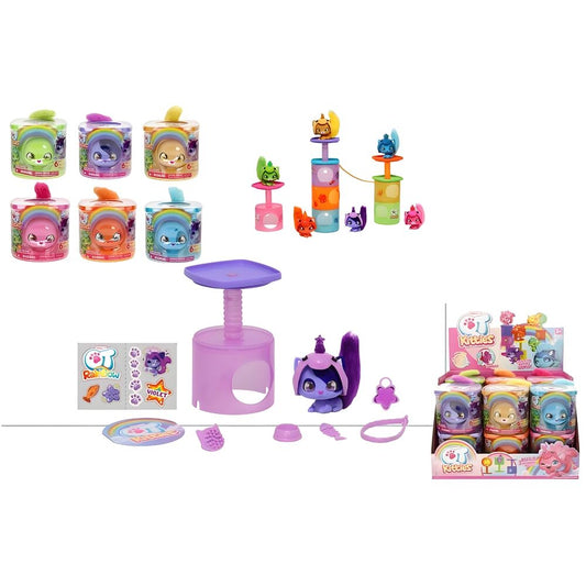 Kitties assorted rainbow kitten toy