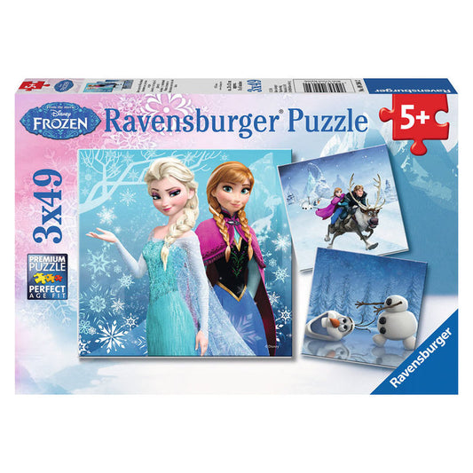Puzzle 3 en 1 Frozen Disney 49pz Nerdscape