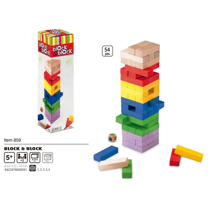 Block & Block colors Game 54pcs Nerdscape