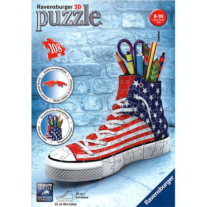 3D Puzzle American Style Sneaker 108pz Nerdscape