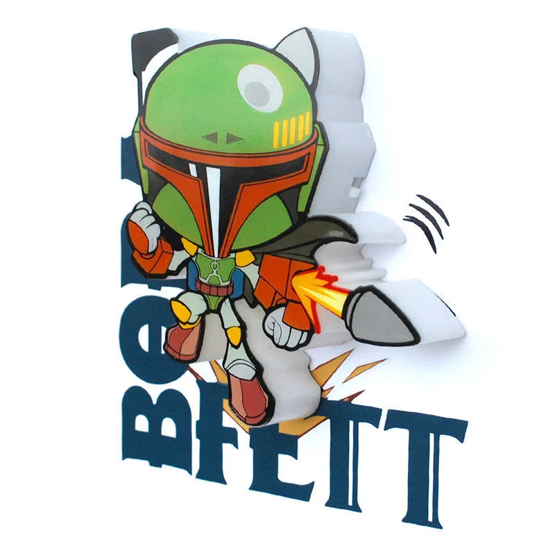 Star Wars Boba Fett 3D Light FX mini lamp Nerdscape