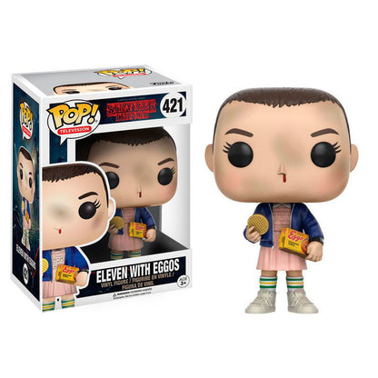 Figurine POP Stranger Things Eleven avec des gaufres Eggo