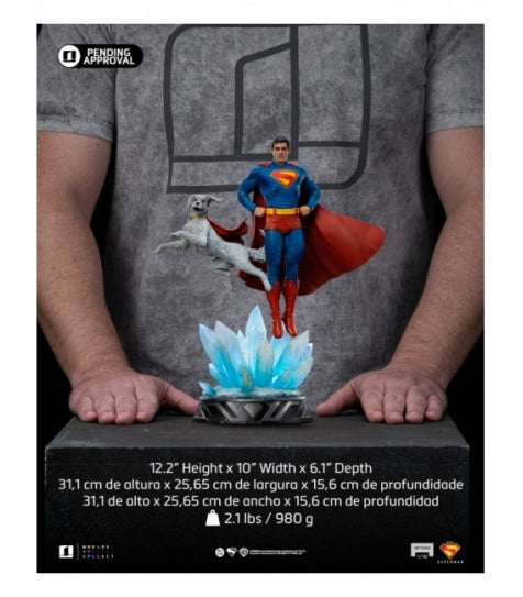 Figura Superman & Krypto (32 cm) DC Comics - Iron Studios | Nerdscape
