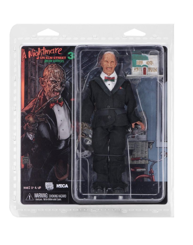 Figurine articulée Freddy Krueger en smoking, 20 cm, tirée du film Les Griffes de la nuit