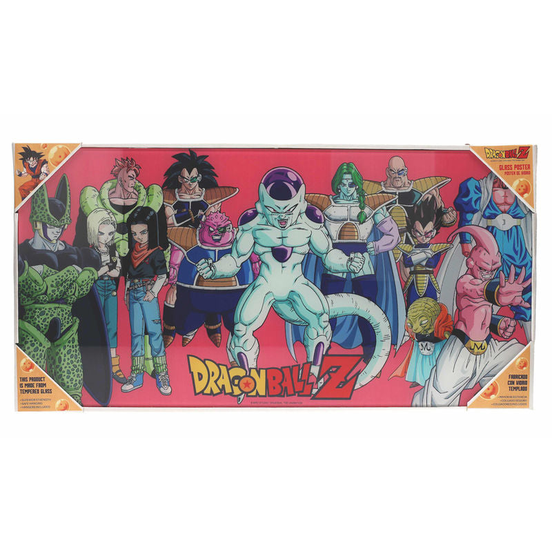 Affiche en verre des méchants de Dragon Ball