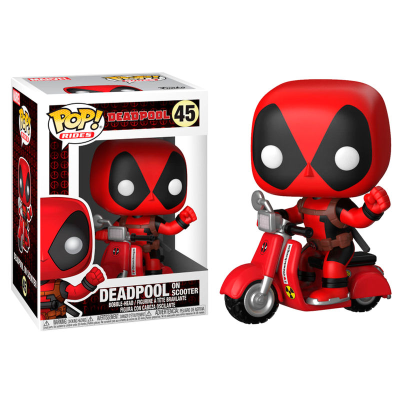 Funko Pop! Marvel Deadpool & Scooter - Figura da Collezione Vinyl