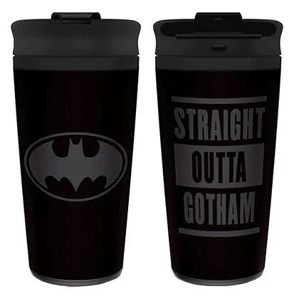 DC Comics Batman Straight Outta Gotham travel mug Nerdscape