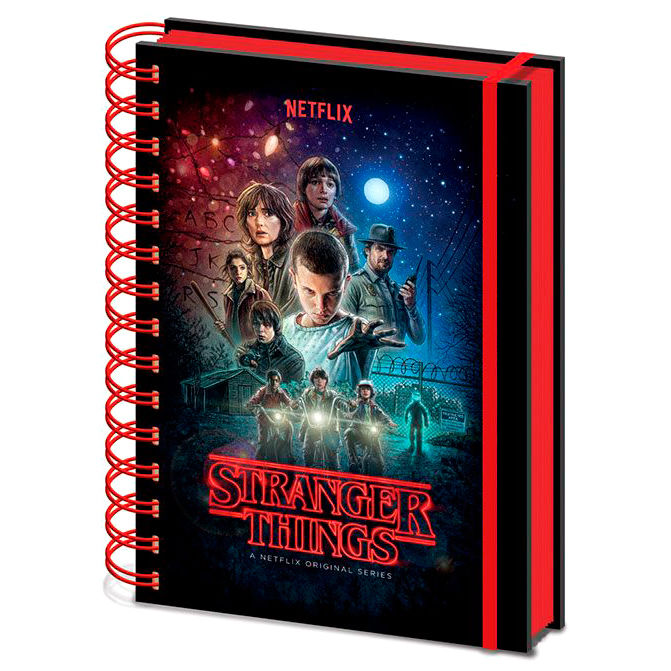 Carnet A5 avec affiche de Stranger Things