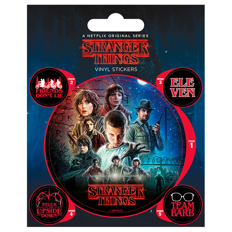 Stranger Things vinyl stickers set