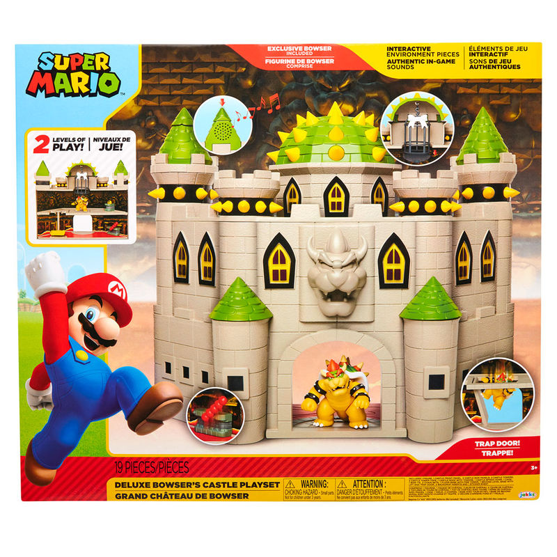 Mario Bros deluxe Bowser Castle playset