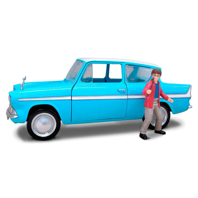 Voiture Ford Anglia Harry Potter + ensemble figurine Harry Potter