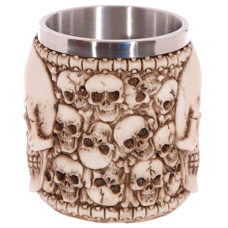 Multi Skull with Skull Emblem tankard