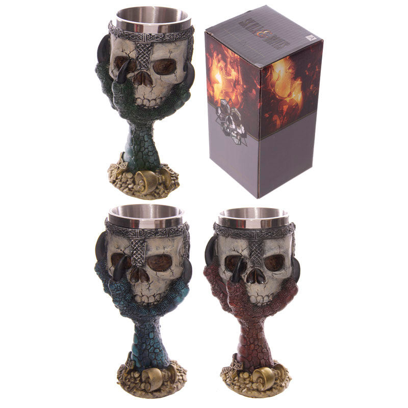 Dragons Claw and Warrior Skull Goblet - Nerdscape