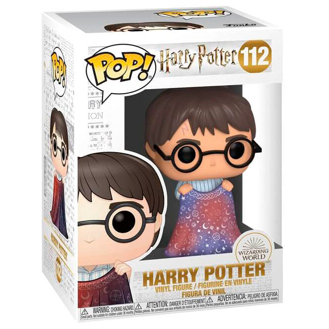 Figurine POP Harry Potter Harry avec la cape d'invisibilité