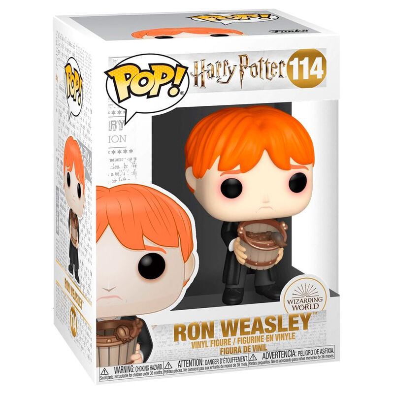 Figurine POP Harry Potter Ron vomissant des limaces avec un seau