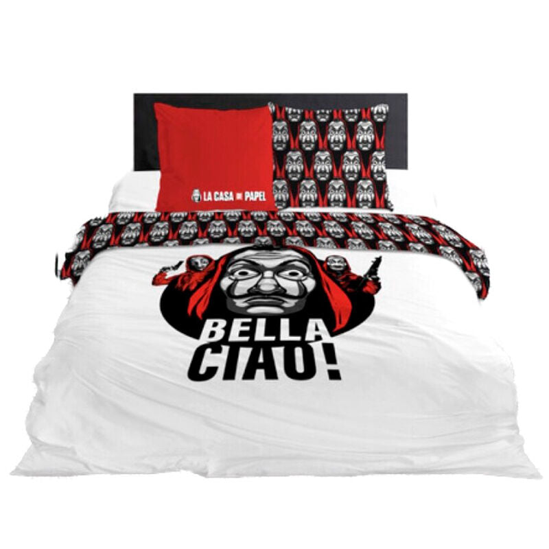 Housse de couette en coton Money Heist pour lit de 135 cm