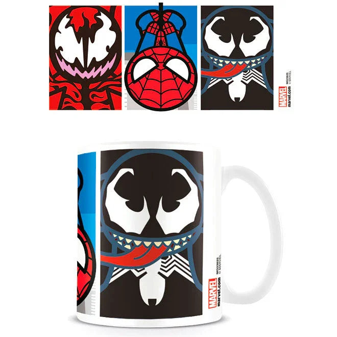 Marvel Spiderman Venom Kawaii mug Nerdscape