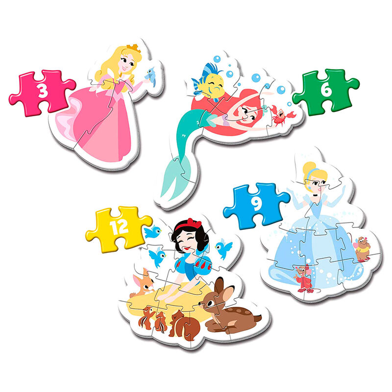 Disney Princess Mon Premier Puzzle 3-6-9-12 pièces