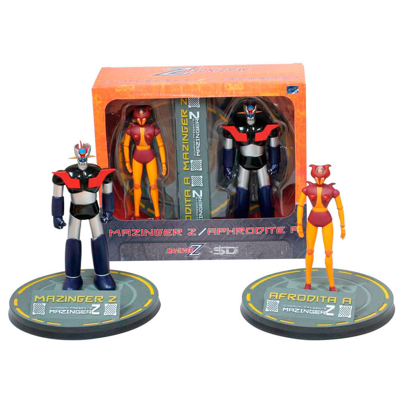 Mazinger Z - Coffret Mazinger Z et Afrodita (2 figurines de 15 à 18 cm)