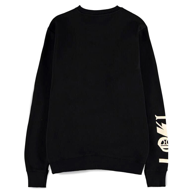 Marvel Loki Logo Text crewneck sweater Nerdscape