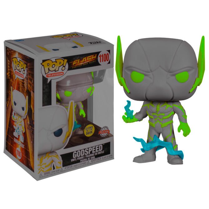 POP figure DC Comics The Flash Godspeed Glow in the Dark Exclusive - Nerdscape